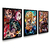 kit 3 Quadros Decorativos Kimetsu no Yaiba - comprar online
