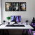kit 3 Quadros Decorativos Leão Águia e Lobo na internet