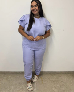 Scrub Tulipa Plus Size - Lilas na internet