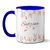 Caneca Feliz Aniversário C Nome Flores Laranja - comprar online