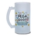 Caneca Chopp Profissão Colorida Pedagog Vidro Jateado 475ml