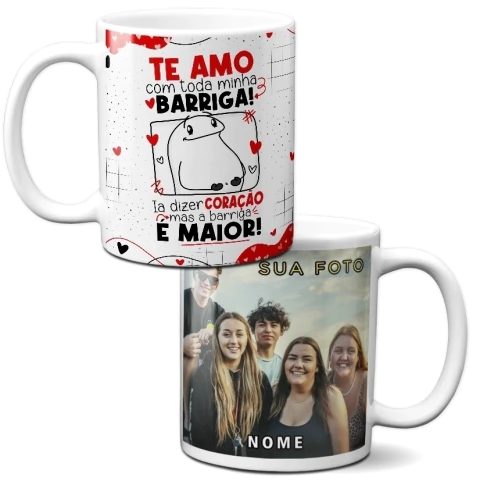 Caneca Personalizada Casais Toda Minha Barriga