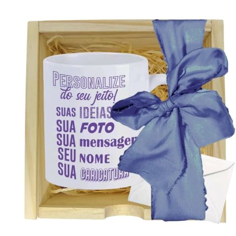 Kit Presente Caixa e Caneca Personalizada