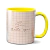 Caneca Bege Detalhes Personalizada Com 5 Fotos