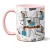 Caneca Bege Detalhes Personalizada Com 5 Fotos - comprar online