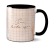 Caneca Bege Detalhes Personalizada Com 5 Fotos