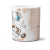 Caneca Bege Detalhes Personalizada Com 5 Fotos - comprar online