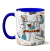 Caneca Bege Detalhes Personalizada Com 5 Fotos - comprar online