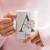 Caneca Personalizada Inicial Preta Com Flores Rosas - Caneca Personalizada - AShow Presente 