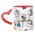 Caneca Bege Detalhes Personalizada Com 5 Fotos - loja online