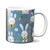 Caneca Chocolate Coelho Branco Azul na internet