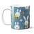 Caneca Chocolate Coelho Branco Azul
