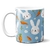 Caneca Chocolate Coelho Branco Flor