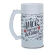 Caneca Chopp Casais Amor Detalhes Vidro Jateado 475ml
