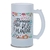 Caneca Chopp Positividade Florecer Plan Vidro Jateado 475ml na internet