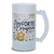 Caneca Chopp Positividade Forte Corajos Vidro Jateado 475ml na internet