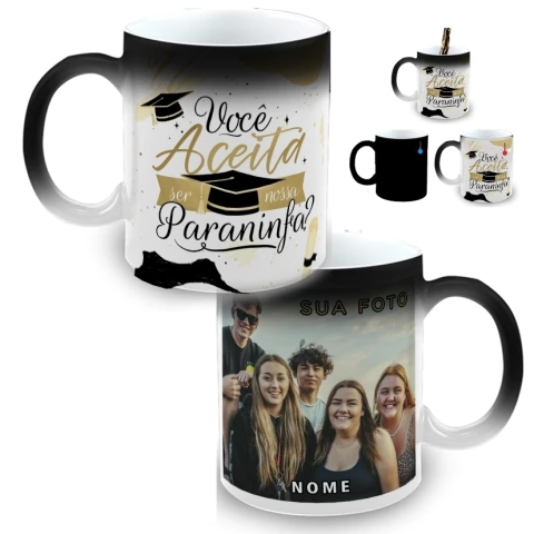 Caneca Mágica Personalizada Formatura Paraninfa