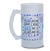 Caneca Chopp Positividade Luz Guia Vidro Jateado 475ml