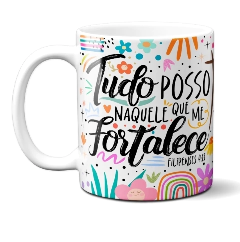 Caneca Positividade Tudo Posso