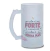 Caneca Chopp Mãe Forte Corajosa Vidro Jateado 475ml