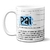 Caneca Pai Significado Lettering Azul