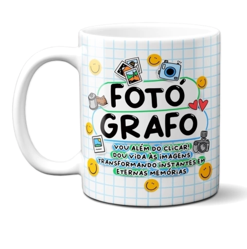 Caneca Profissão Colorida Fotógrafo