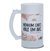 Caneca Chopp Divertida CNPJ AVC Vidro Jateado 475ml