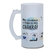 Caneca Chopp Divertida Desalinha Chakra Vidro Jateado 475ml