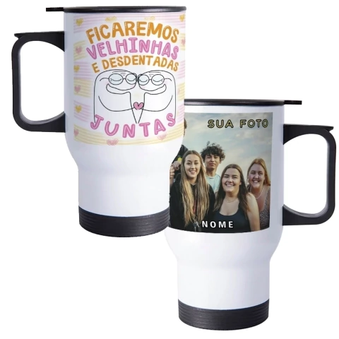 Copo Térmico Personalizado Amizade Desdentadas Juntas