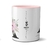 Caneca Sua Inicial Flor Rosa na internet