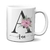 Caneca Sua Inicial Flor Rosa na internet