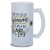 Caneca Chopp Positividade Girassol Luz Vidro Jateado 475ml na internet