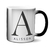 Caneca Sua Inicial Letra Preta - Caneca Personalizada - AShow Presente 