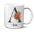 Caneca Sua Inicial Flor Laranja na internet