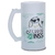 Caneca Chopp Pai Terror do INSS Flork Vidro Jateado 475ml