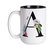 Caneca Sua Inicial Flor Colorida - loja online