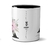 Imagem do Caneca Sua Inicial Flor Rosa