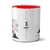 Imagem do Caneca Sua Inicial Flor Rosa