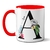 Caneca Sua Inicial Flor Colorida - loja online
