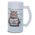 Caneca Chopp Divertida Não Toque Gato Vidro Jateado 475ml na internet