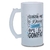 Caneca Chopp Positividade Confio em De Vidro Jateado 475ml