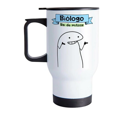 Copo Térmico Profissão Biólogo 475ml Inox