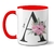 Caneca Sua Inicial Flor Rosa - loja online