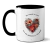 Caneca Coração Flor 2 - loja online