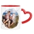Caneca Personalizada 2 Fotos Mini Coração