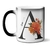 Caneca Sua Inicial Flor Laranja - comprar online
