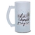 Caneca Chopp Positividade Chá de Amor P Vidro Jateado 475ml