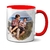 Caneca Personalizada 2 Fotos Mini Coração