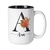Caneca Sua Inicial Flor Laranja - comprar online