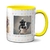 Caneca Personalizada Com 3 Fotos Corações